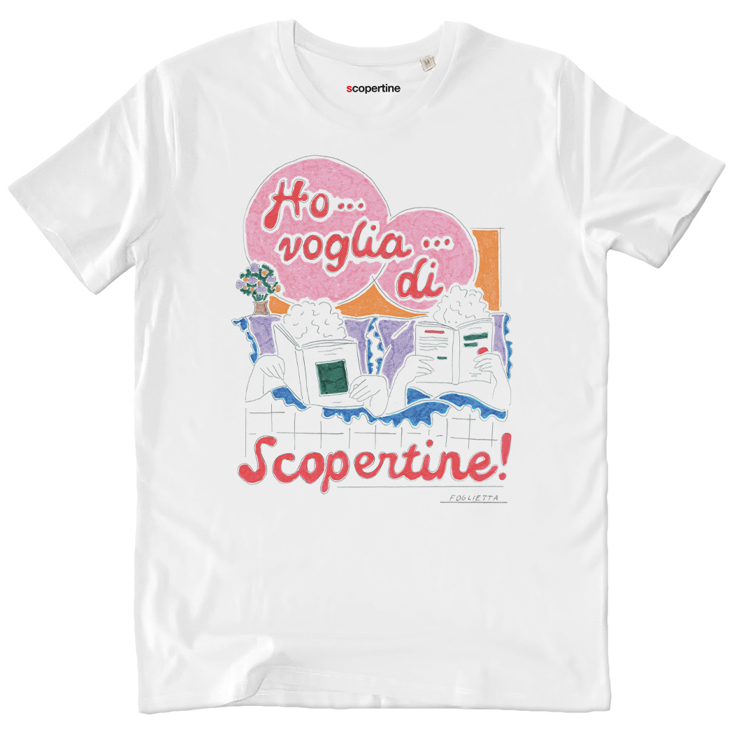 T-SHIRT UNISEX - HO VOGLIA DI SCOPERTINA white