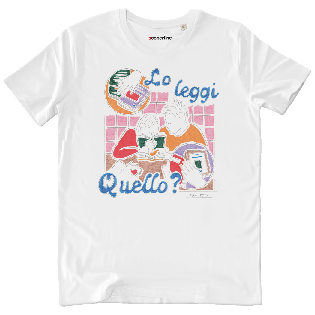 T-SHIRT UNISEX - LO LEGGI QUELLO white